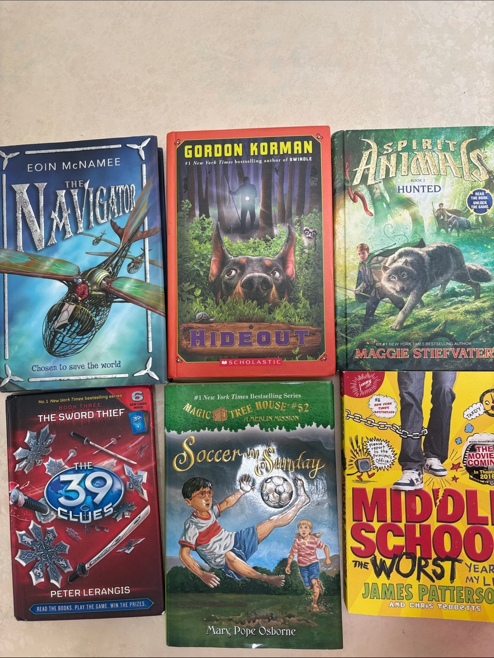 Bundle of 6 pre-teen Books